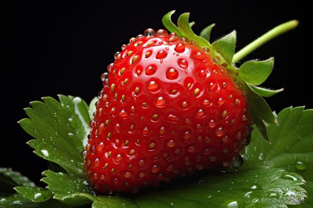 Photo delicious strawberry pictures generative ai