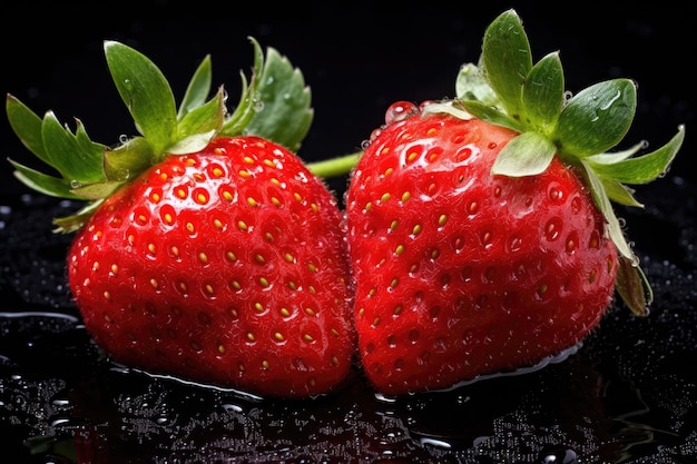 delicious strawberry pictures generative ai