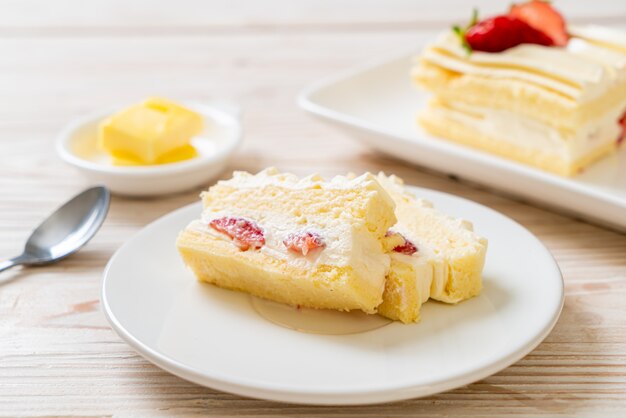 Delicious strawberry short cake