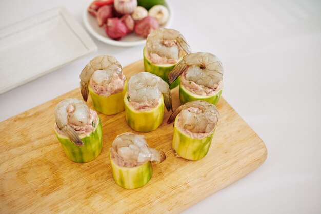 Delicious stuffed zuccini rings