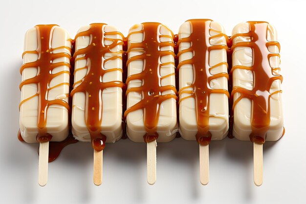 Delicious Sugary Orange Treat on White Background