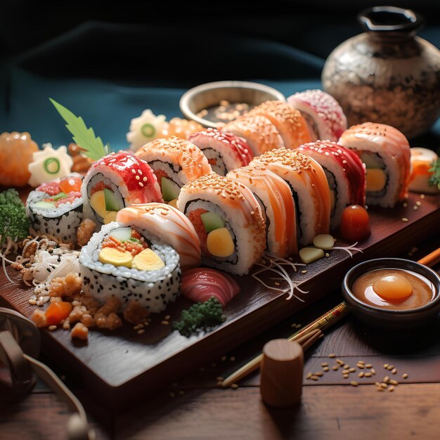 写真 美味しい寿司料理