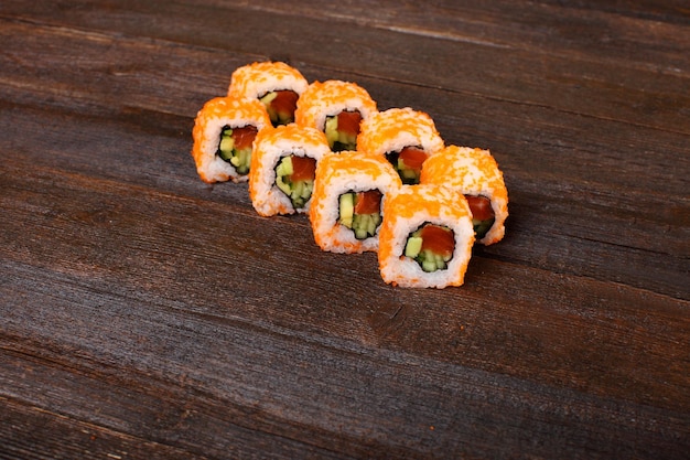 Delicious sushi roles