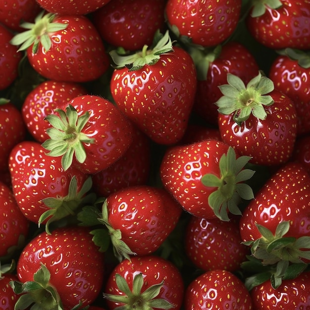 Photo delicious sweet bright strawberry