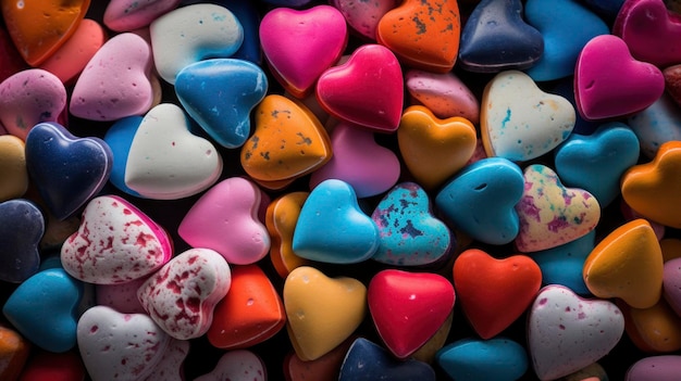 Foto deliziosa composizione di caramelle dolci