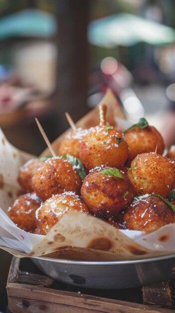 Photo delicious sweet potato balls