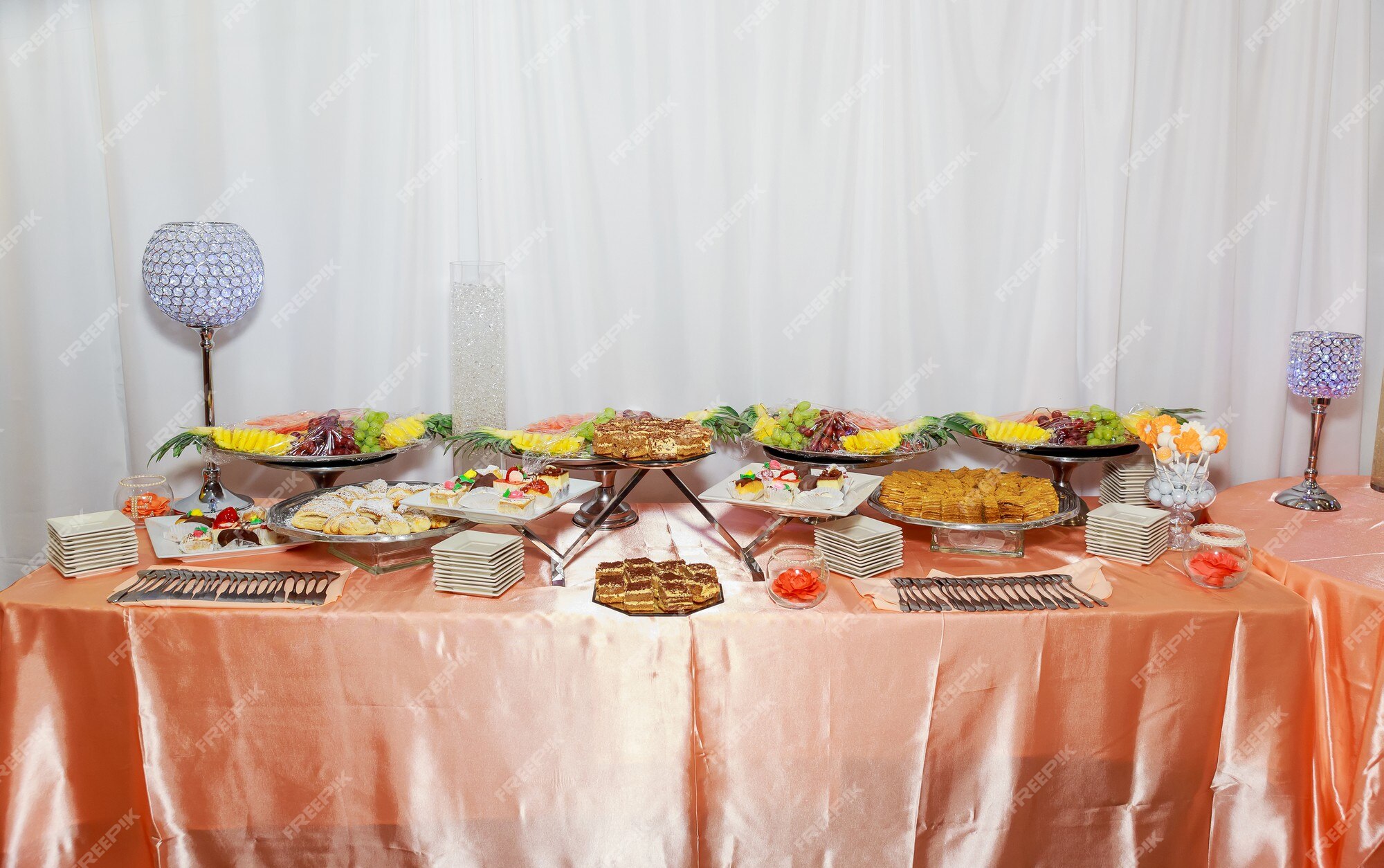 Premium Photo | Delicious sweets on candy buffet sweet table