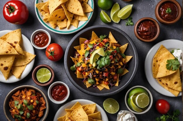 Foto deliziosi tacos su una tavola di legno