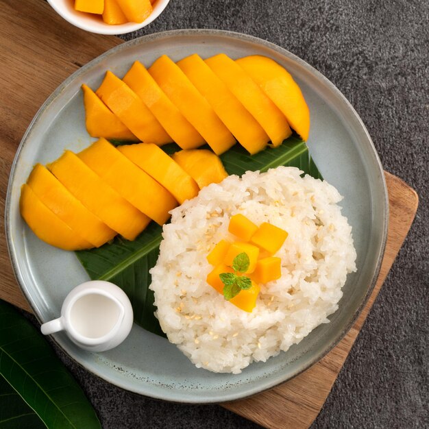 사진 맛있는 태국 망고 적적한 과 은 신선한 망고 과일