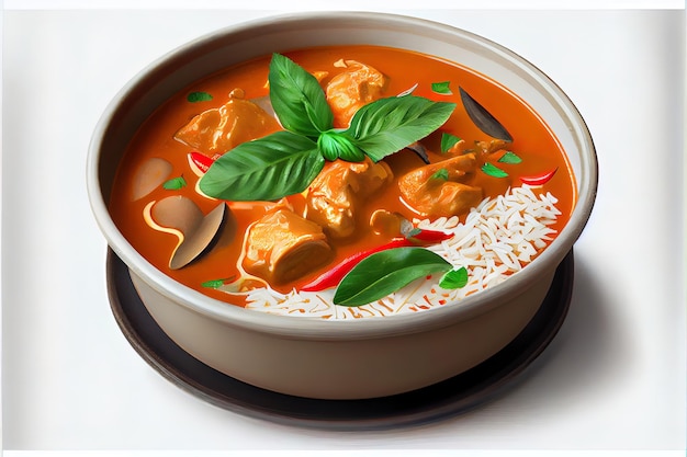 Delicious Thai Panang Curry food