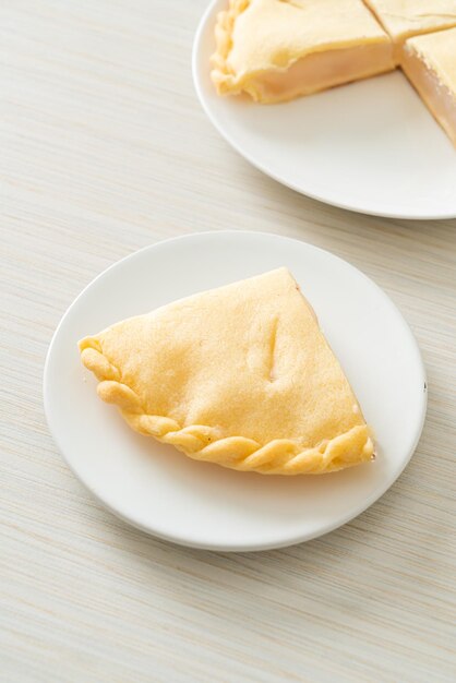 Delicious Toddy palm pies on white plate