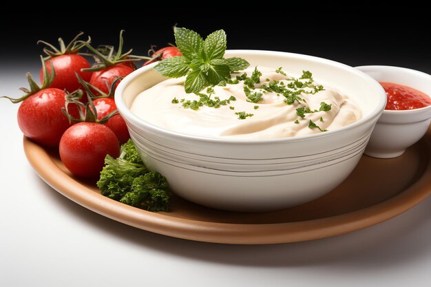おいしいトマトスープ 冬の食べ物と健康的なタンパク質スープの食事