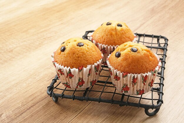 Delicious Vanilla Muffins with choco chips