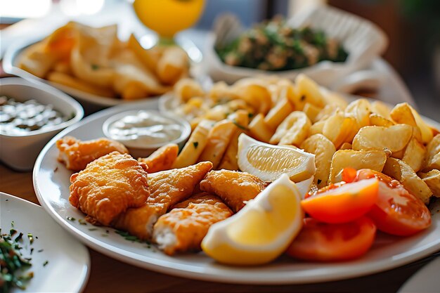 Delicious Variety of Fish and Chips