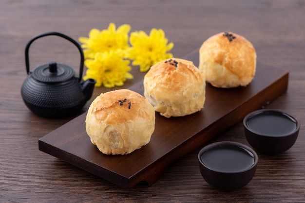 Delicious yolk pastry for Mid-Autumn Festival