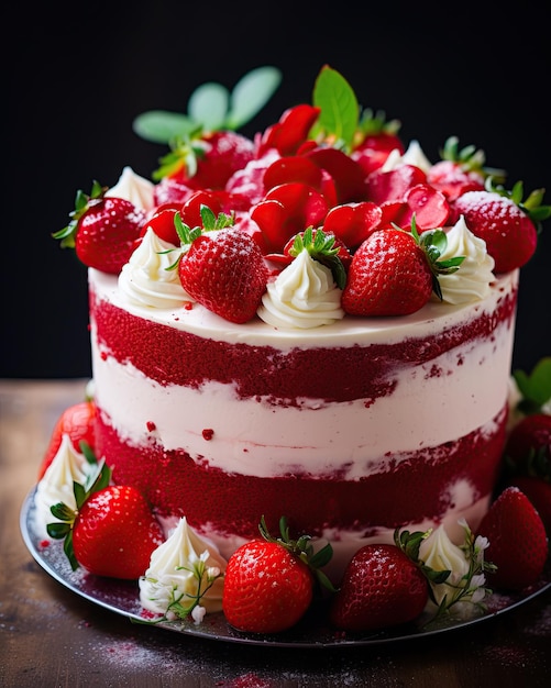 Deliciouse strawberry cake