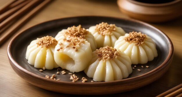 Deliciously crafted dumplings ready to be savored