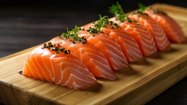 Deliciously fresh sushi ready to be savored