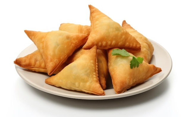 Deliciously golden brown samosas filled with savory mixtures