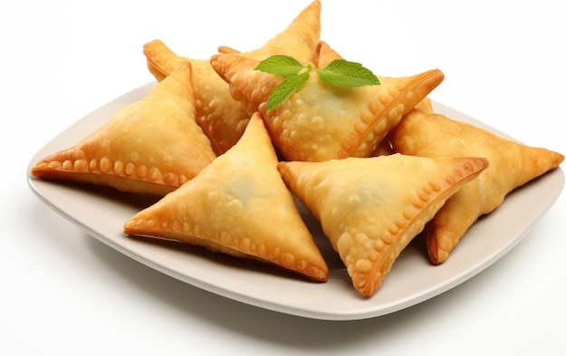 Deliciously golden brown samosas filled with savory mixtures