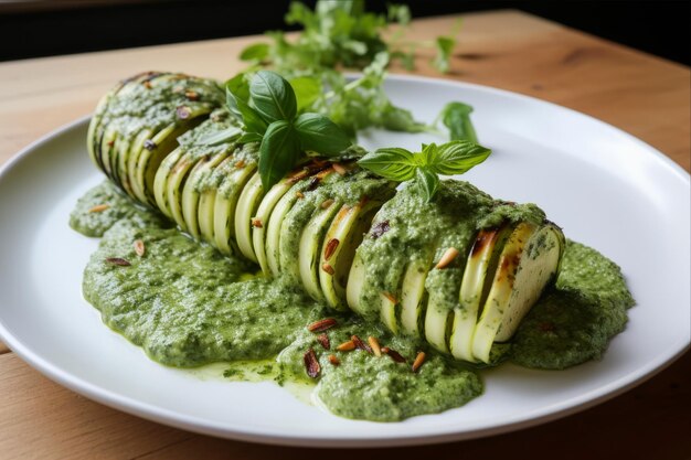 Deliciously Roasted White Fish with Spinach Pesto Balanced to Perfection A 32 Culinary Harmony