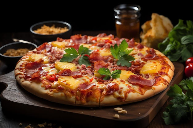 a delicius Hawaiian pizza