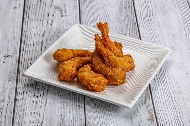 Delicous crispy shrimps delicous appetizer snack