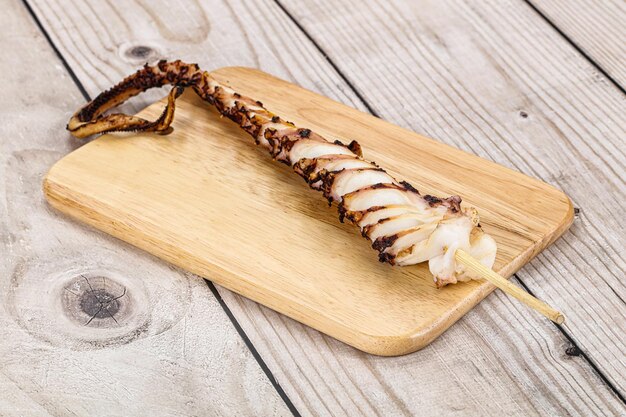 Delicous tasty Grilled octopus tentacle snack