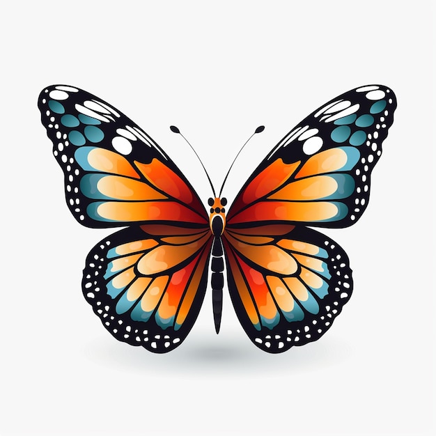 Восхитительные элегантные полеты бабочки