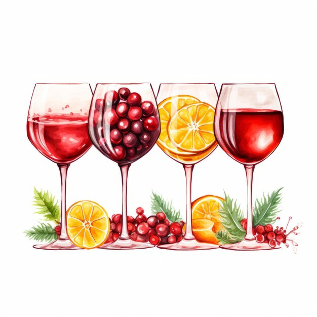 Foto delightful decants vibrant collection of festive red christmas drink png sublimation designs e wi