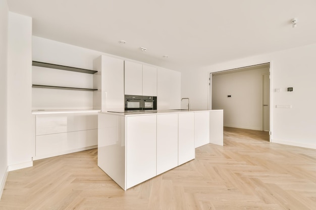 Delightful design of a room with a kitchen area