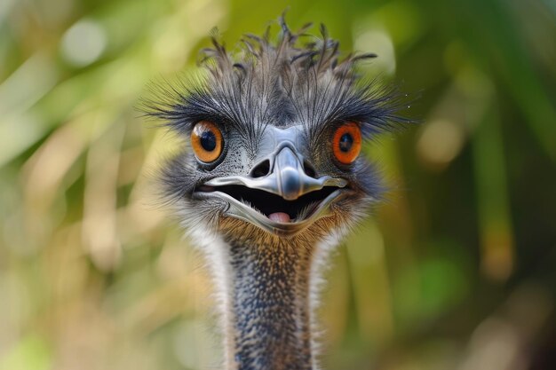 A delightful ensemble of Emu bird expressions captured up close