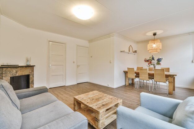 Delightful living room with plush sofas