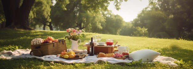 a delightful picnic in the park with your child