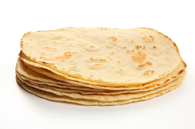 Delightful Tortilla Isolated On White Background