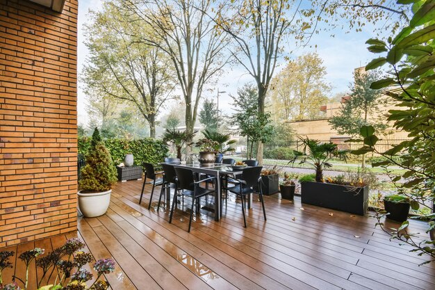 Delightfully beautiful courtyard with greenery