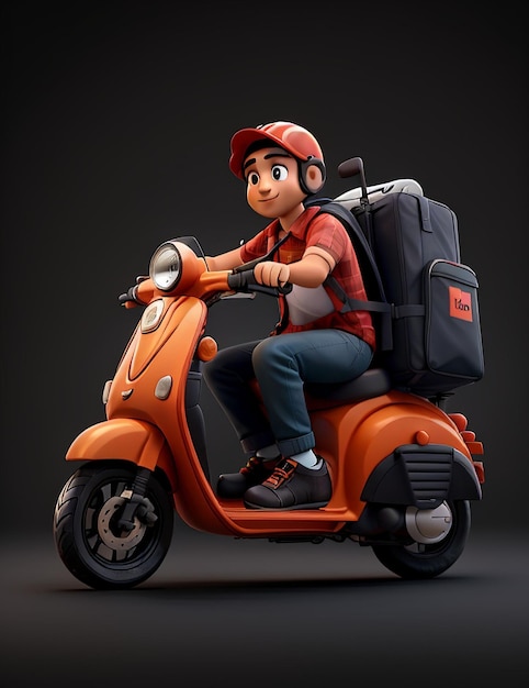 Delivery man animation