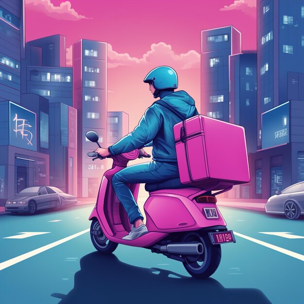 Premium AI Image Delivery Man Concept Online Order Tracking Delivery premium-ai-image-delivery-man-concept-online-order-tracking-delivery