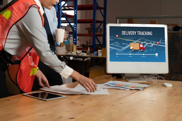 Delivery tracking system for ecommerce and modish online business