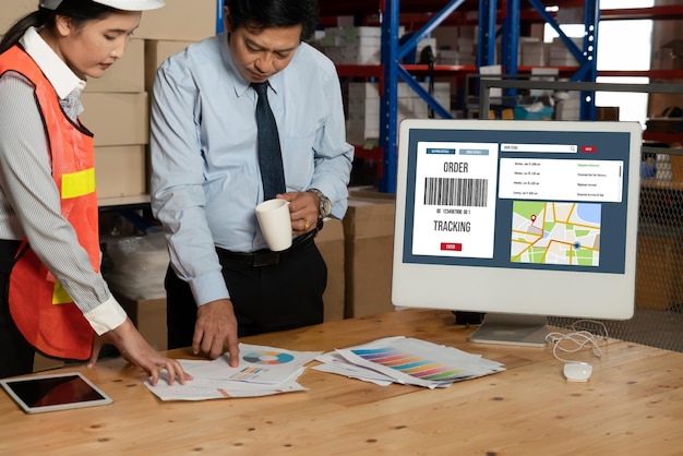 Delivery tracking system for ecommerce and modish online business