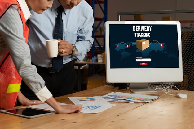 Delivery tracking system for ecommerce and modish online business