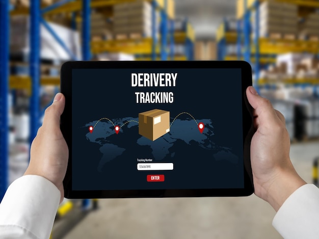 Delivery tracking system for ecommerce and modish online business