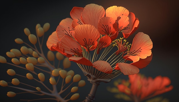 Delonix Regia Flower Generative AI