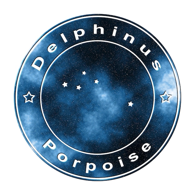 Delphinus Star Constellation Cluster of Stars Dolphin Constellation