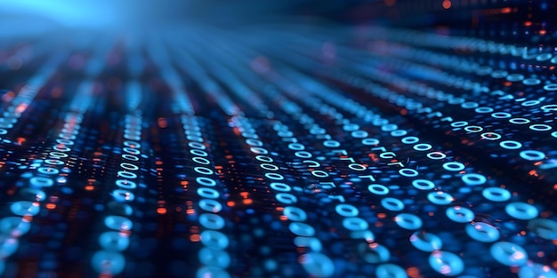 delve into advanced cybersecurity with a detailed scene of digital encryption and binary code concept cybersecurity encryption binary code digital scene