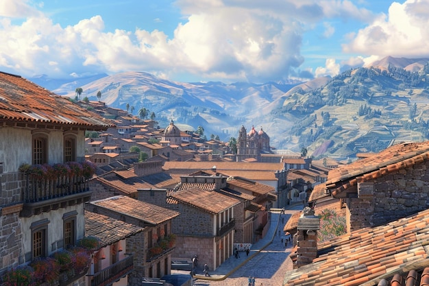 Photo delve into the heart of cuzco peru where sed exper generative ai