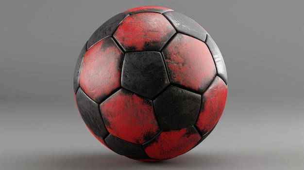 Delve into the realm of a 3D rendered soccer ball showcasing the fusion of artistry and