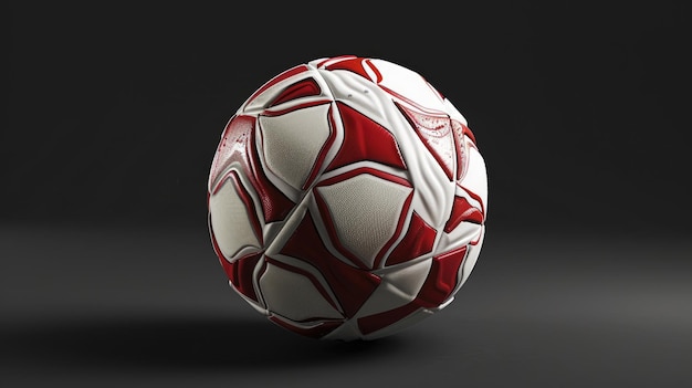 Delve into the realm of a 3D rendered soccer ball showcasing the fusion of artistry and