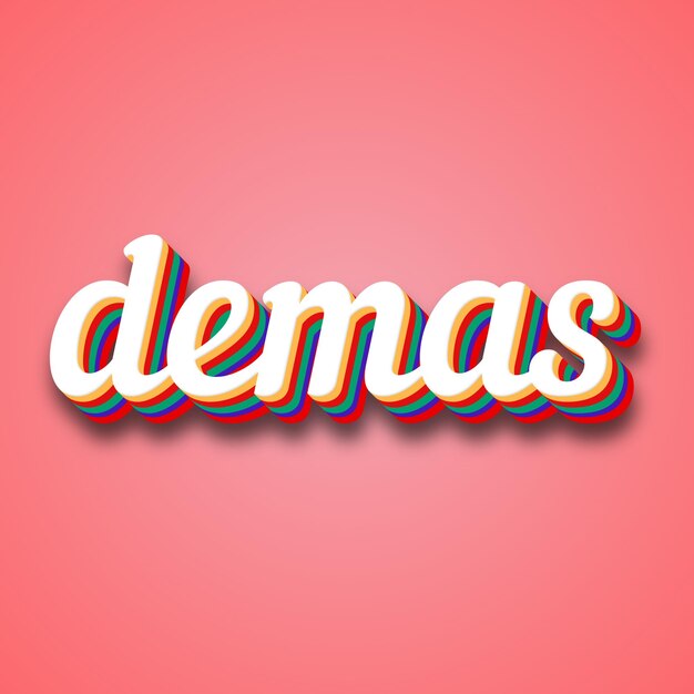 demas Text Effect Photo Image Cool