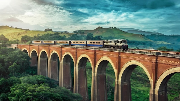 Photo demodara nine arch bridge ella sri lanka